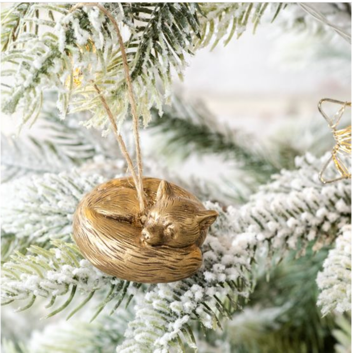 Sleeping Fox Ornament