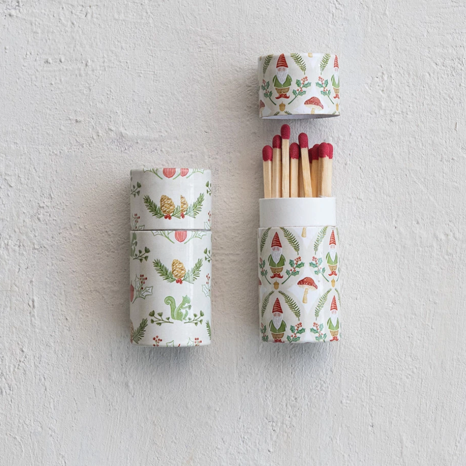 Tube Matchbox with Seasonal Pattern