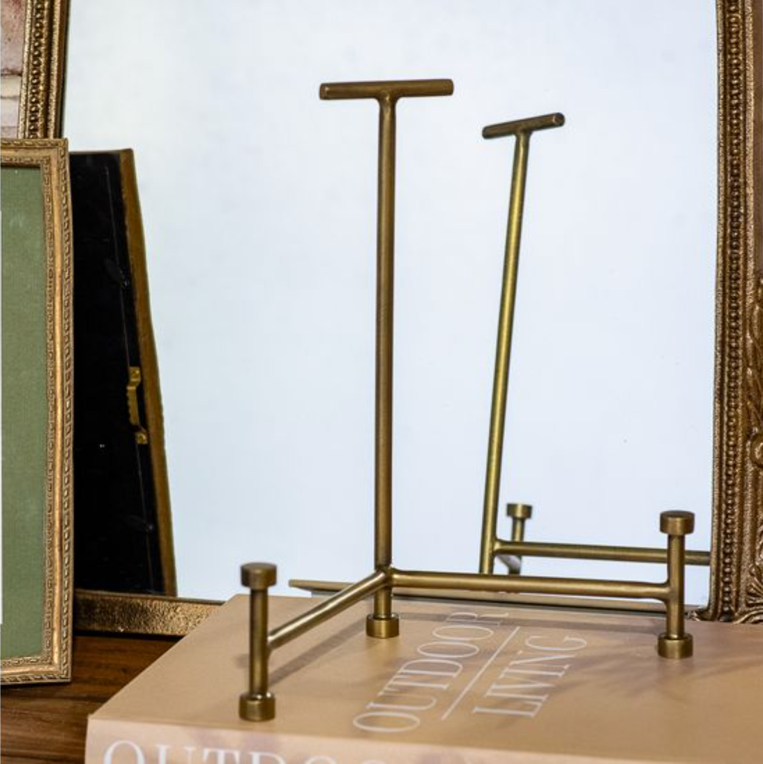 Antique Brass Foot Easel