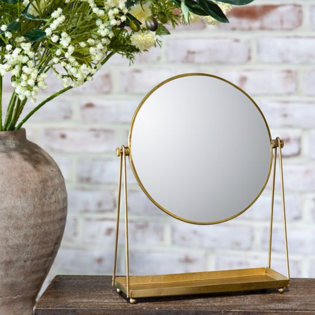 Mirror with Tray
