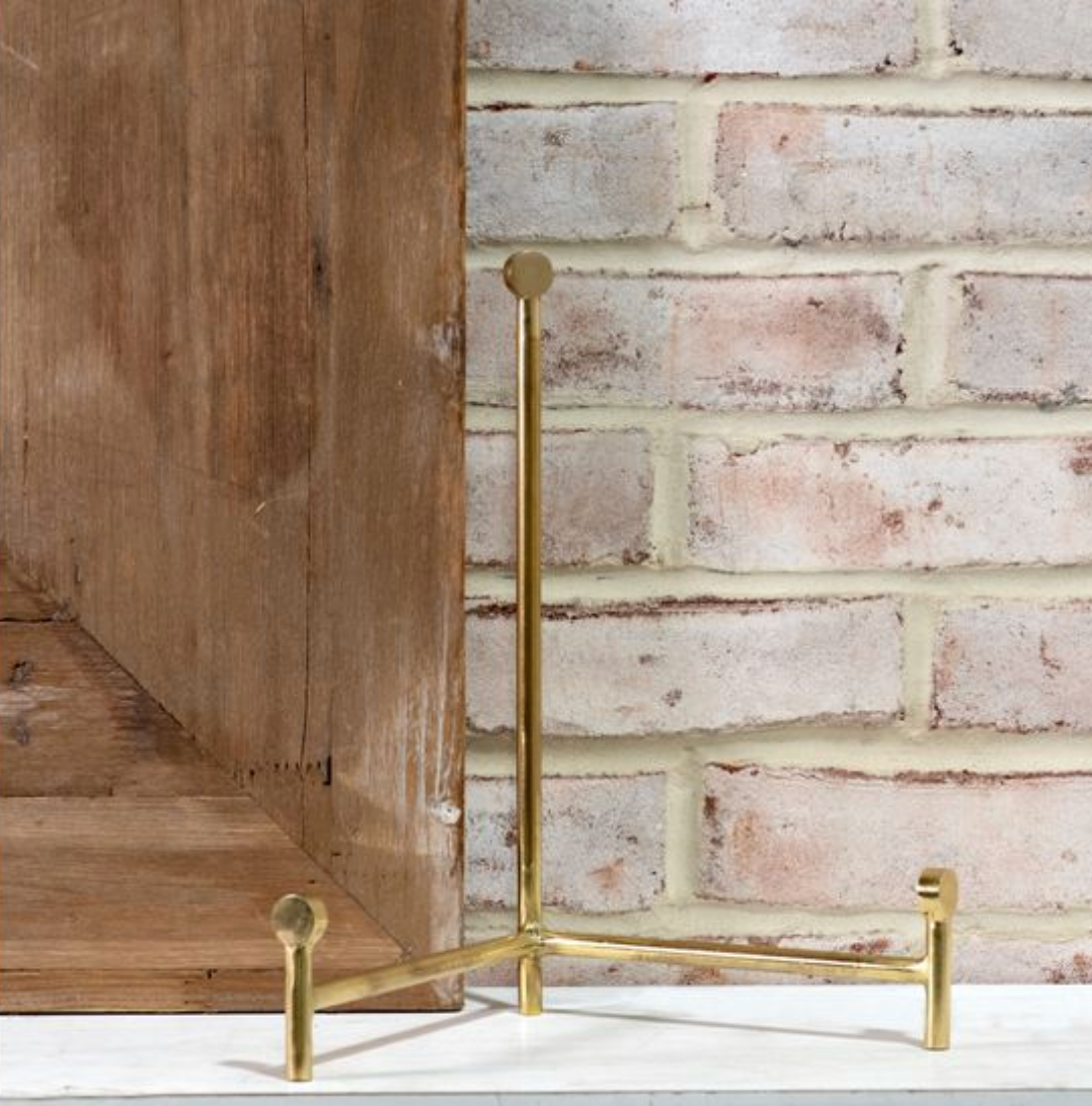 Brass Straight Back Easel