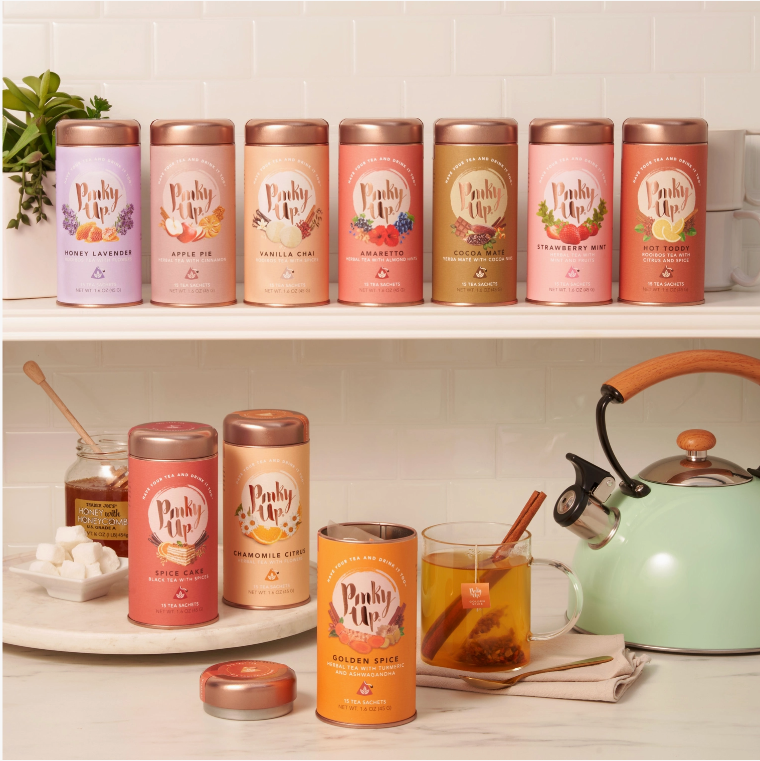 Pinky Up Tea Tin