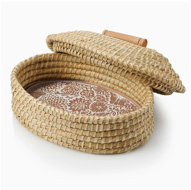 Handmade Lidded Terracotta Breadwarmer