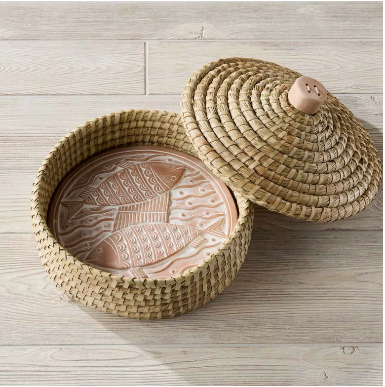 Handmade Lidded Terracotta Breadwarmer