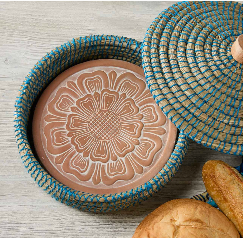 Handmade Lidded Terracotta Breadwarmer