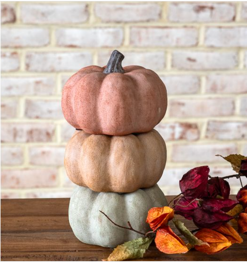 Fall Ceramic Pumpkin 4.3"