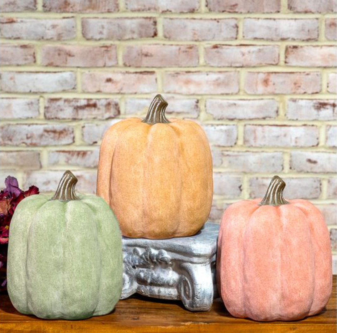 8.3" Fall Ceramic Pumpkin