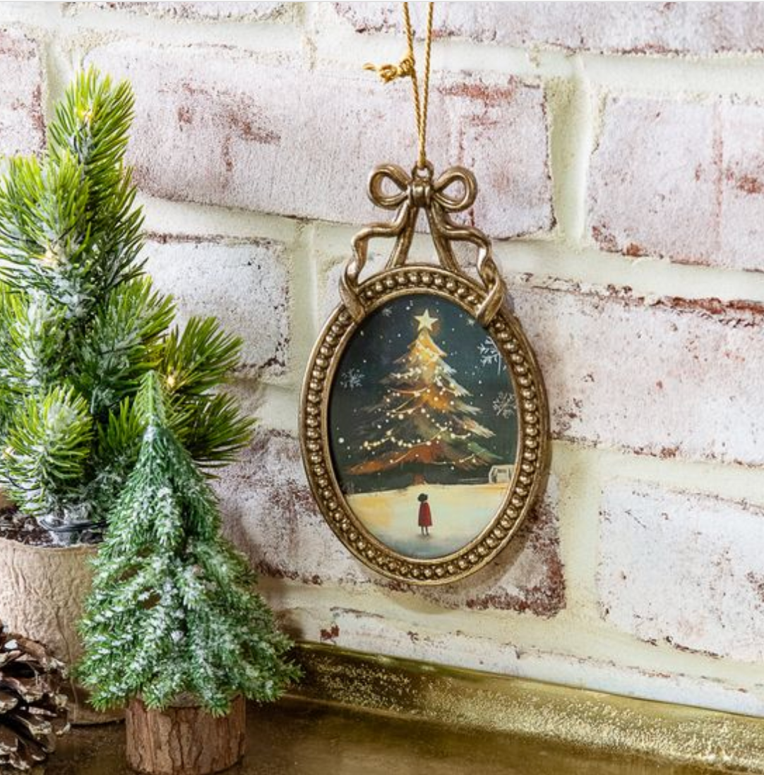 Pewter Bow Hanging Ornament