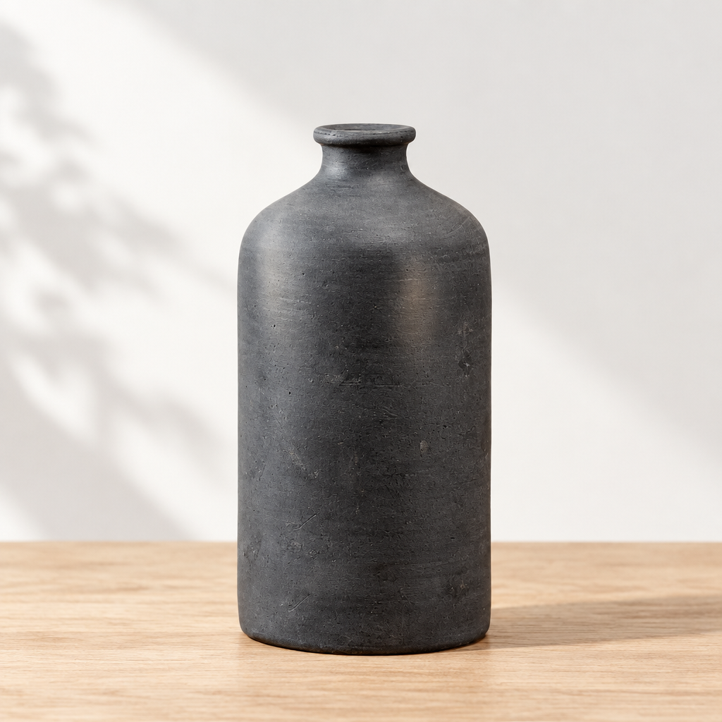 Black Terracotta Vase