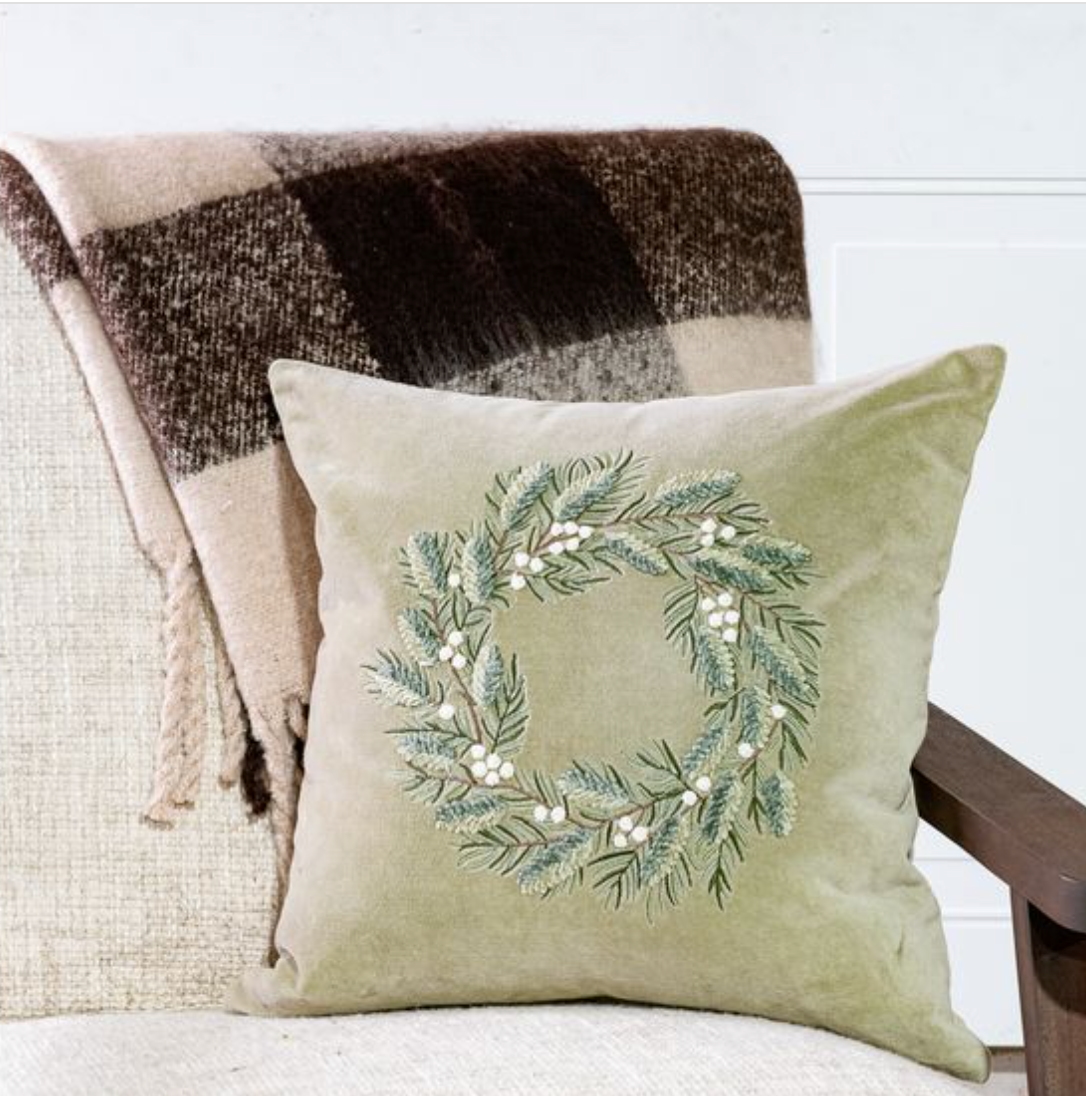 Leaf Wreath Pillow