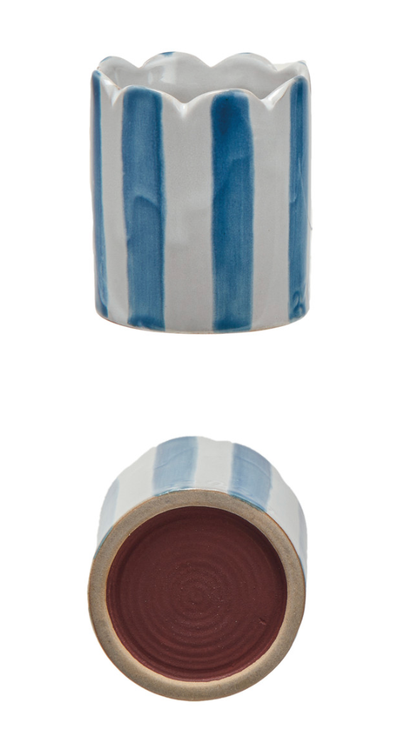 Stoneware Matchstick Holder with Striker