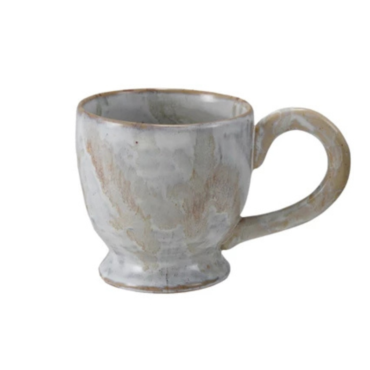 Stoneware Footed Mug