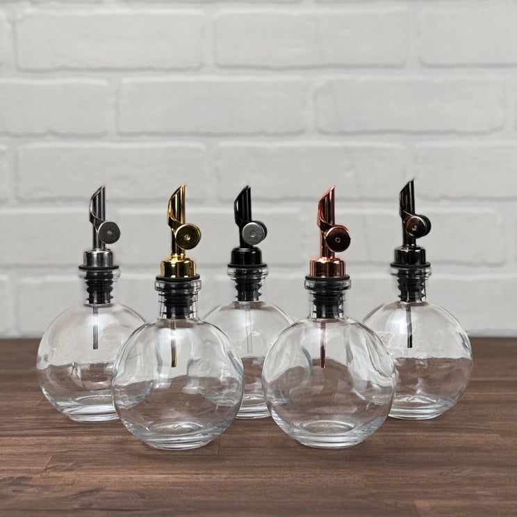 Moon Apothecary Glass Bottle with Black Nickel Weighted Pour Spout