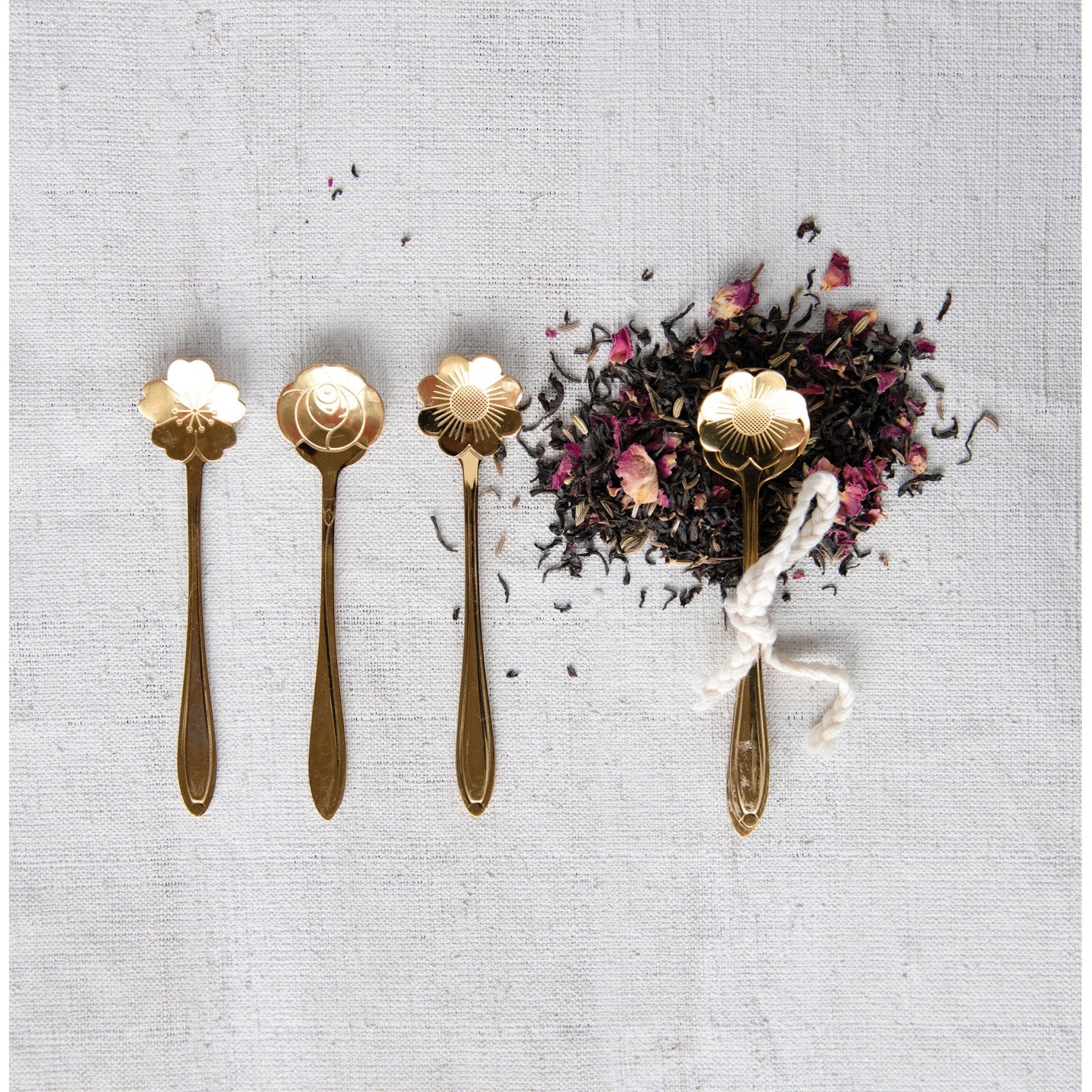 Stainless Steel Flower Shaped Spoons