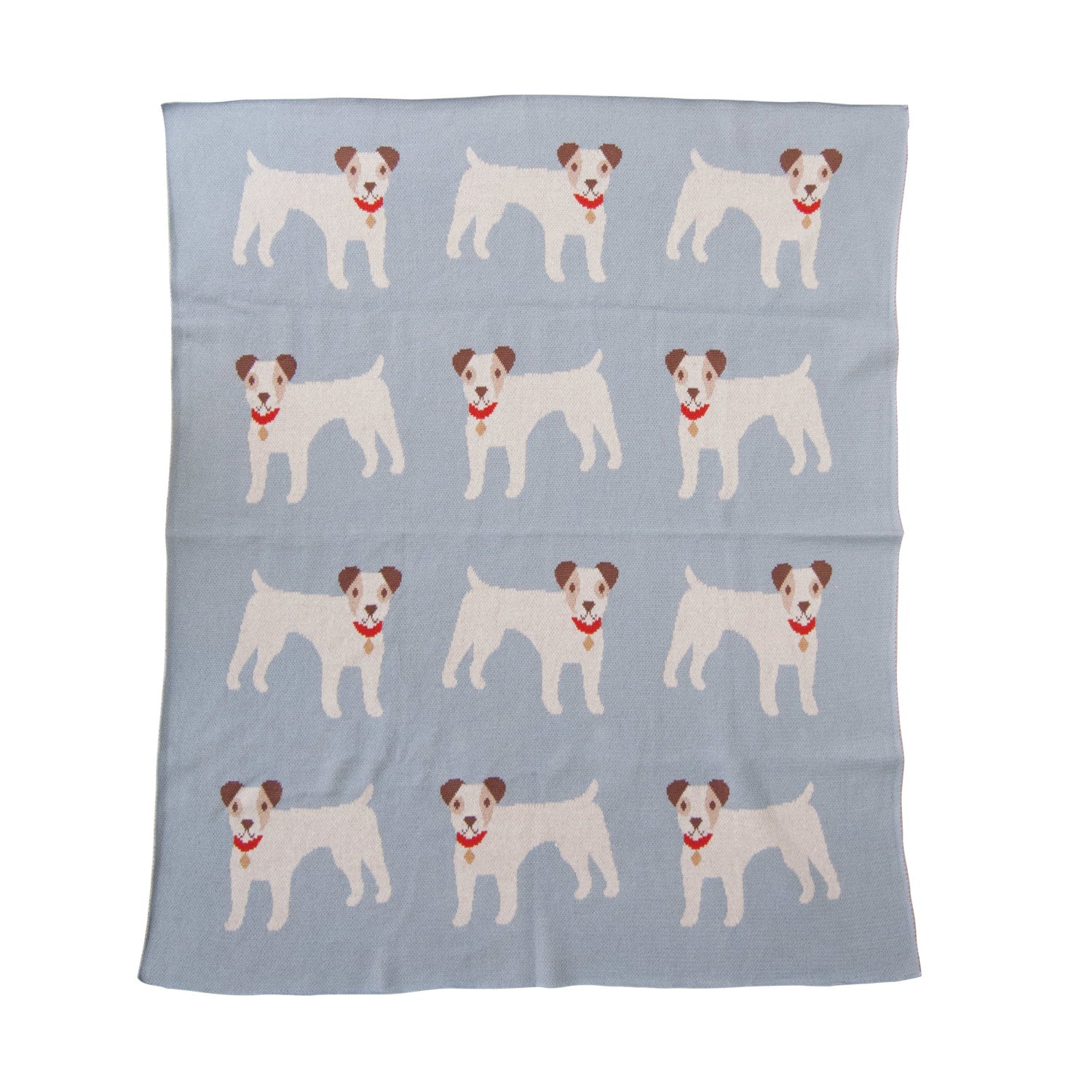 Dog Cotton Knit Baby Blanket