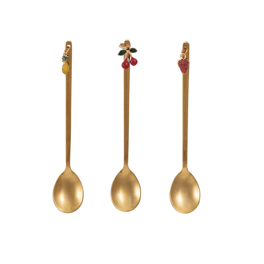 Stainless Spoon Spoon with Fruit