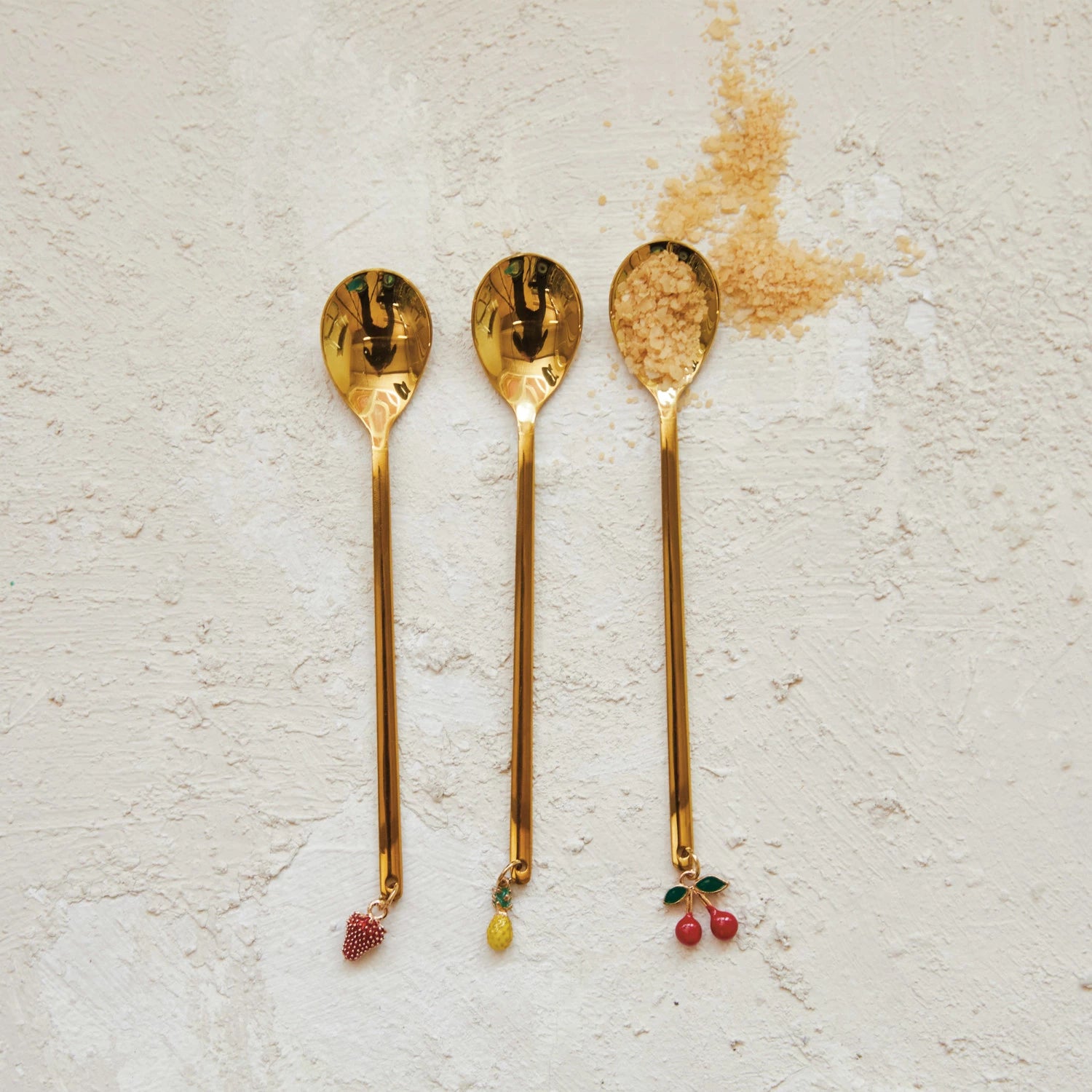 Stainless Spoon Spoon with Fruit