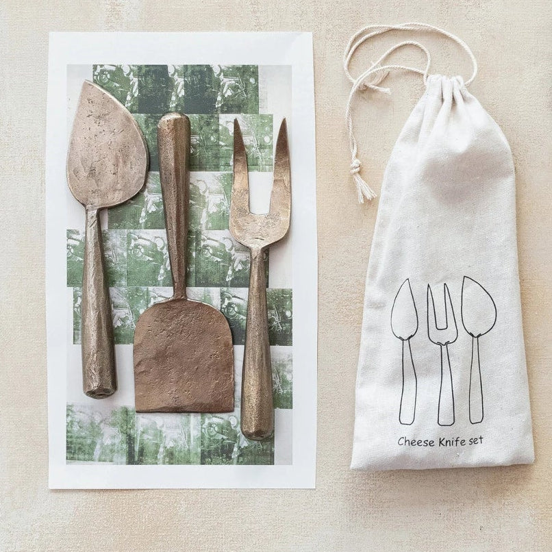 Hand-Forged Metal Cheese Servers