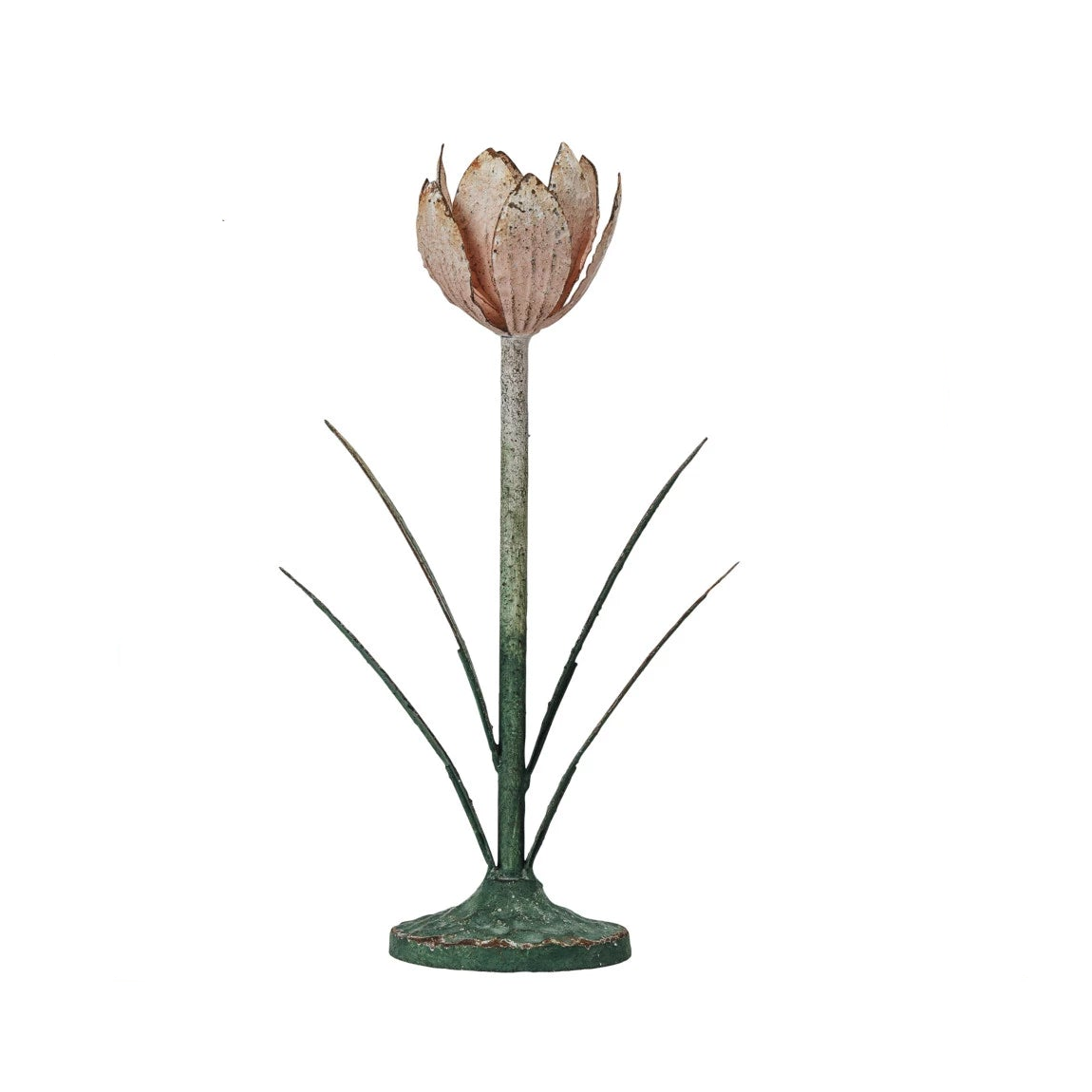 Floral Vintage Toleware Taper Holder