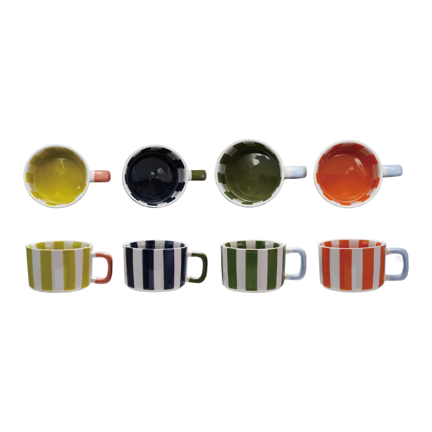 Striped Stoneware Mug