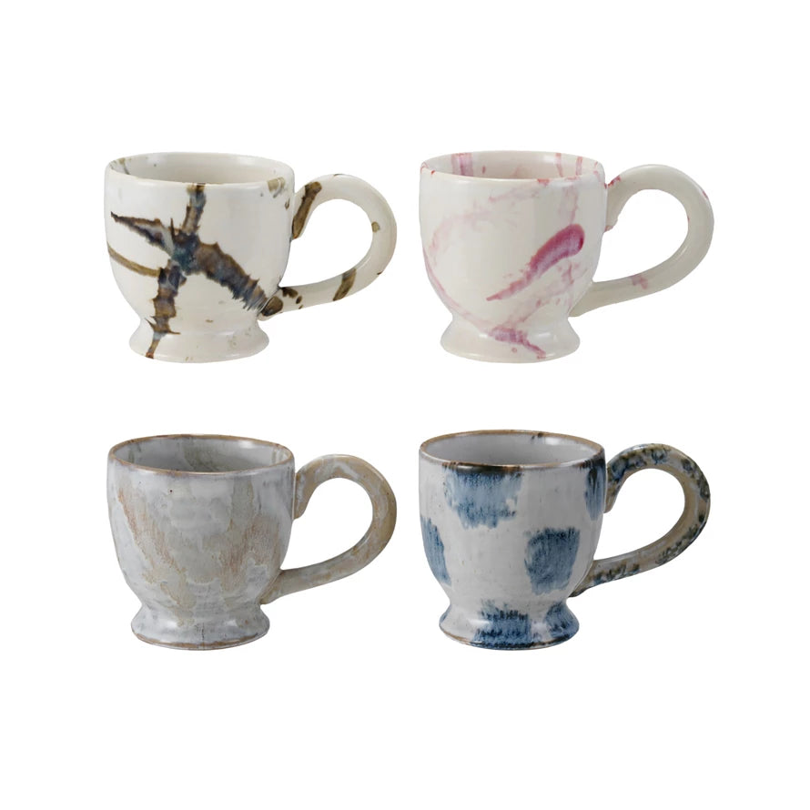 Stoneware Footed Mug