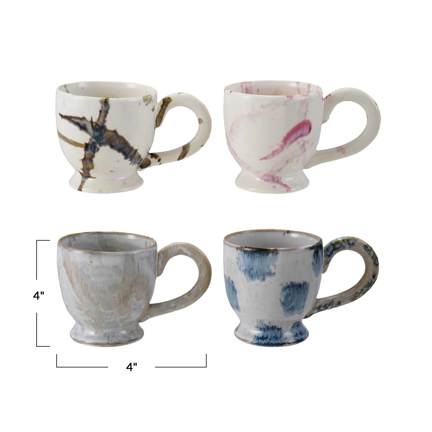 Stoneware Footed Mug
