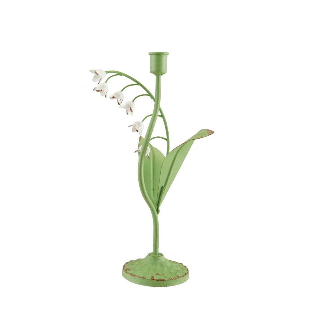 Toleware Lily of the Valley Taper Holder