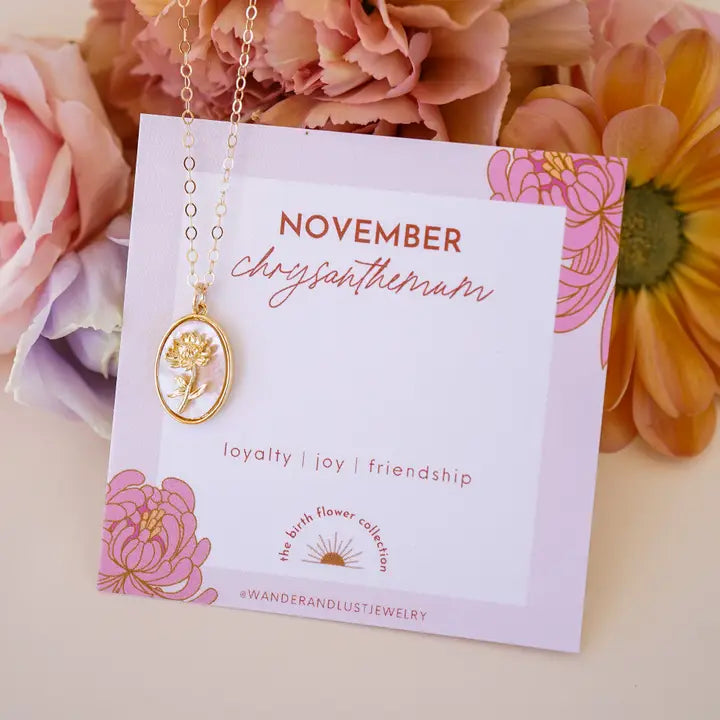 Birth Flower necklace