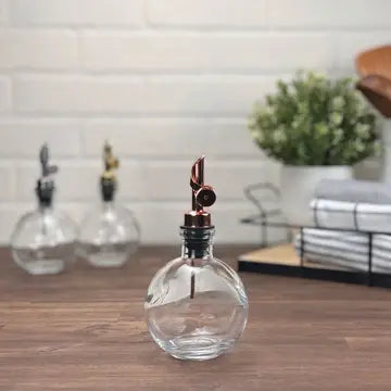 Moon Apothecary Glass Bottle with Black Nickel Weighted Pour Spout