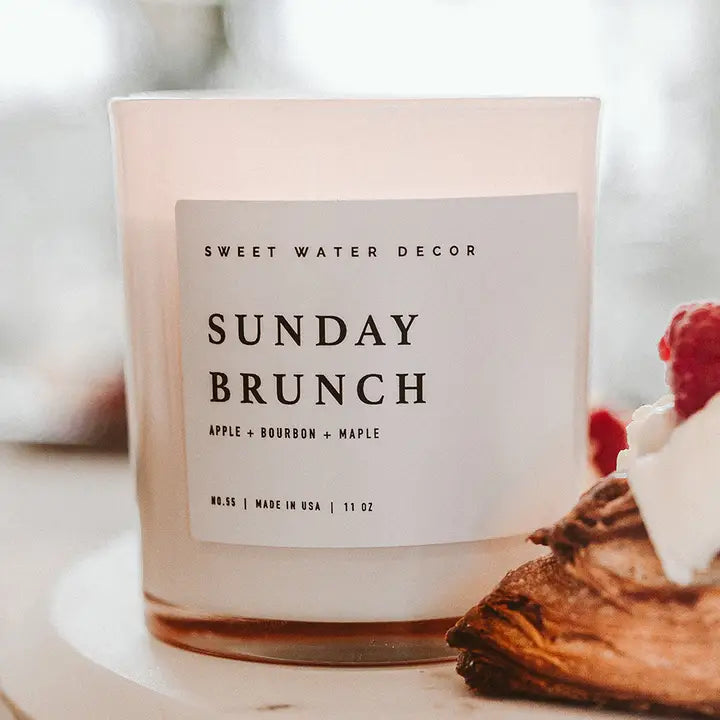 White Jar with Wood Lid 11oz Candle