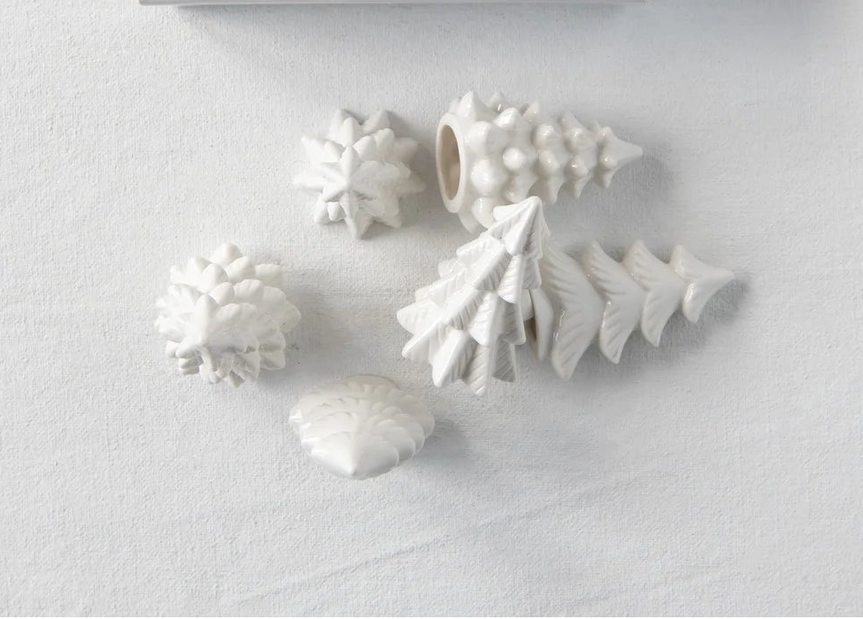 White Mini Stoneware Tree
