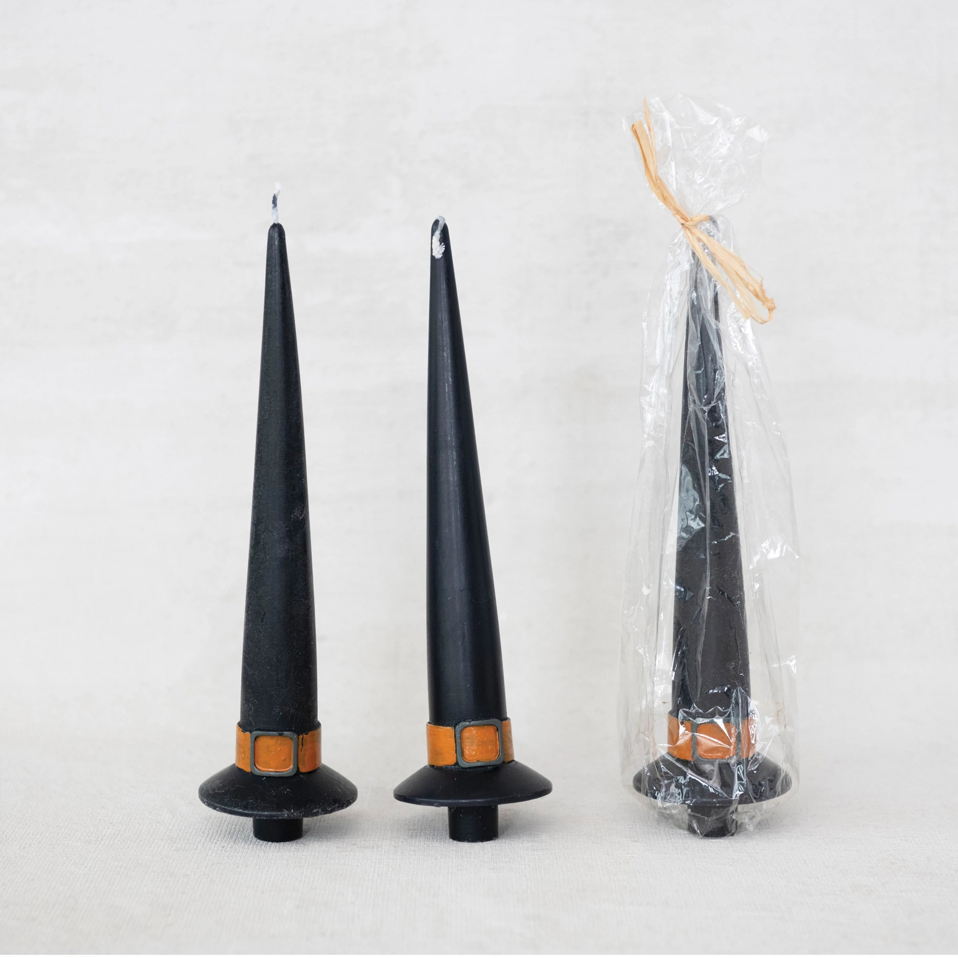 Unscented Witch Hat Shaped Taper Candle