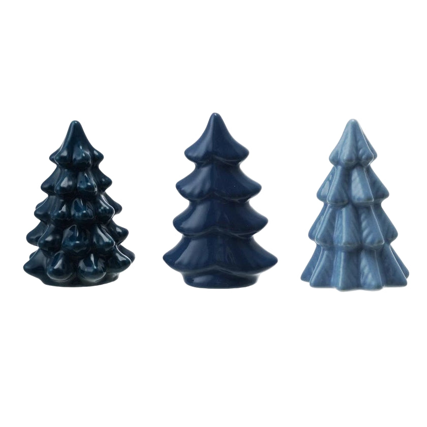 Blue Mini  Stoneware Tree