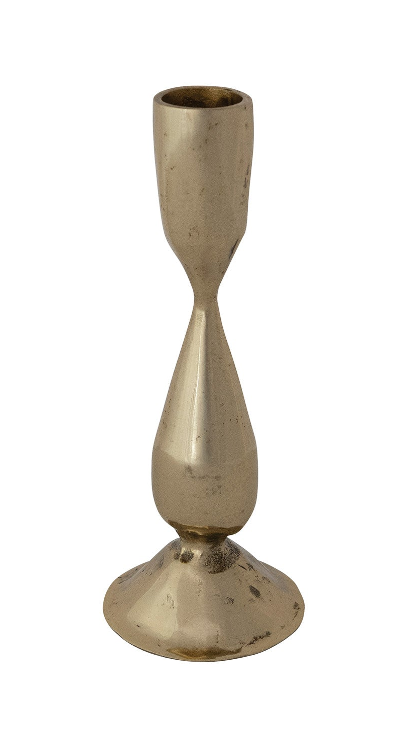 Brass Finish Hand-Forged Metal Taper Holders