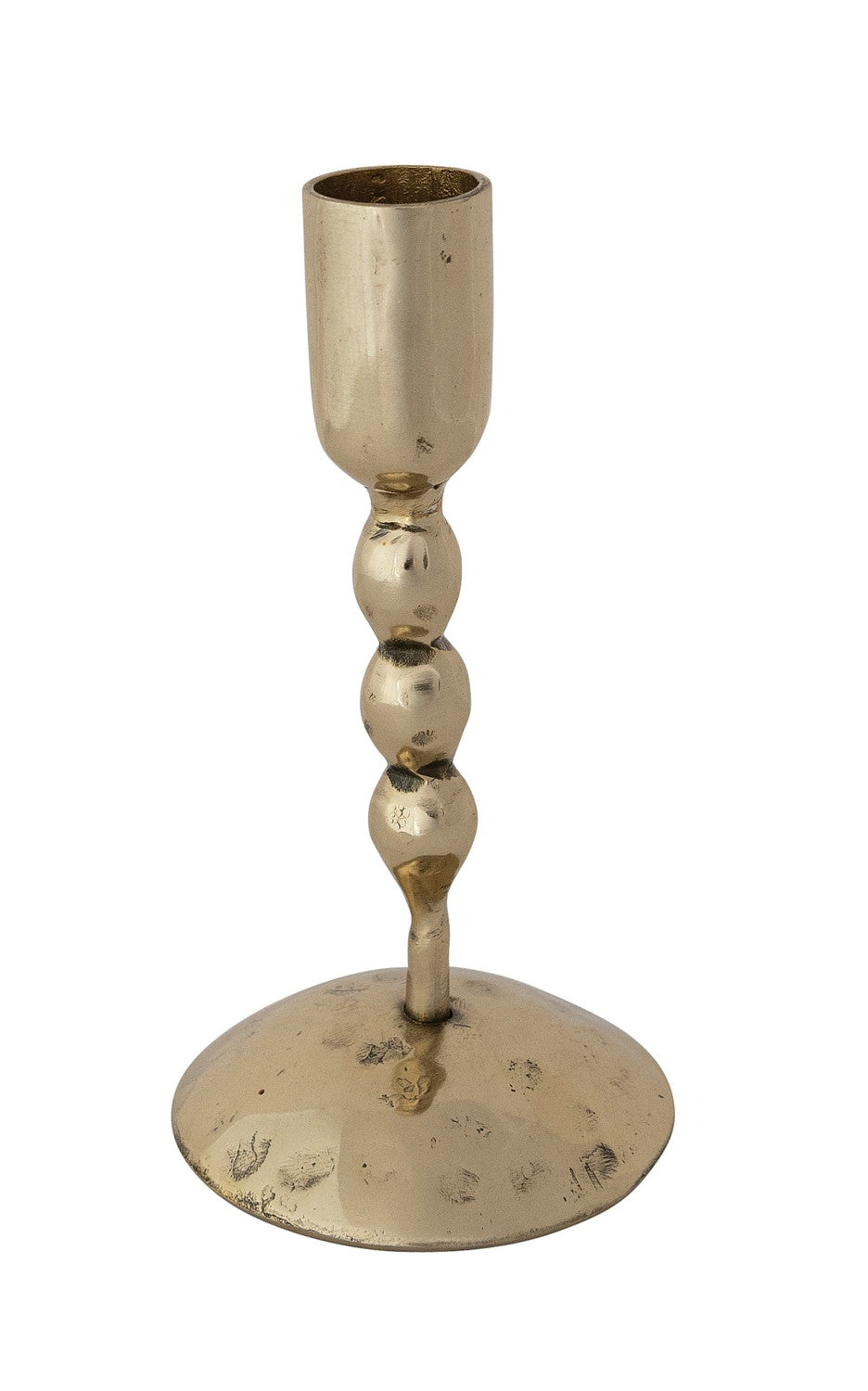 Brass Finish Hand-Forged Metal Taper Holders