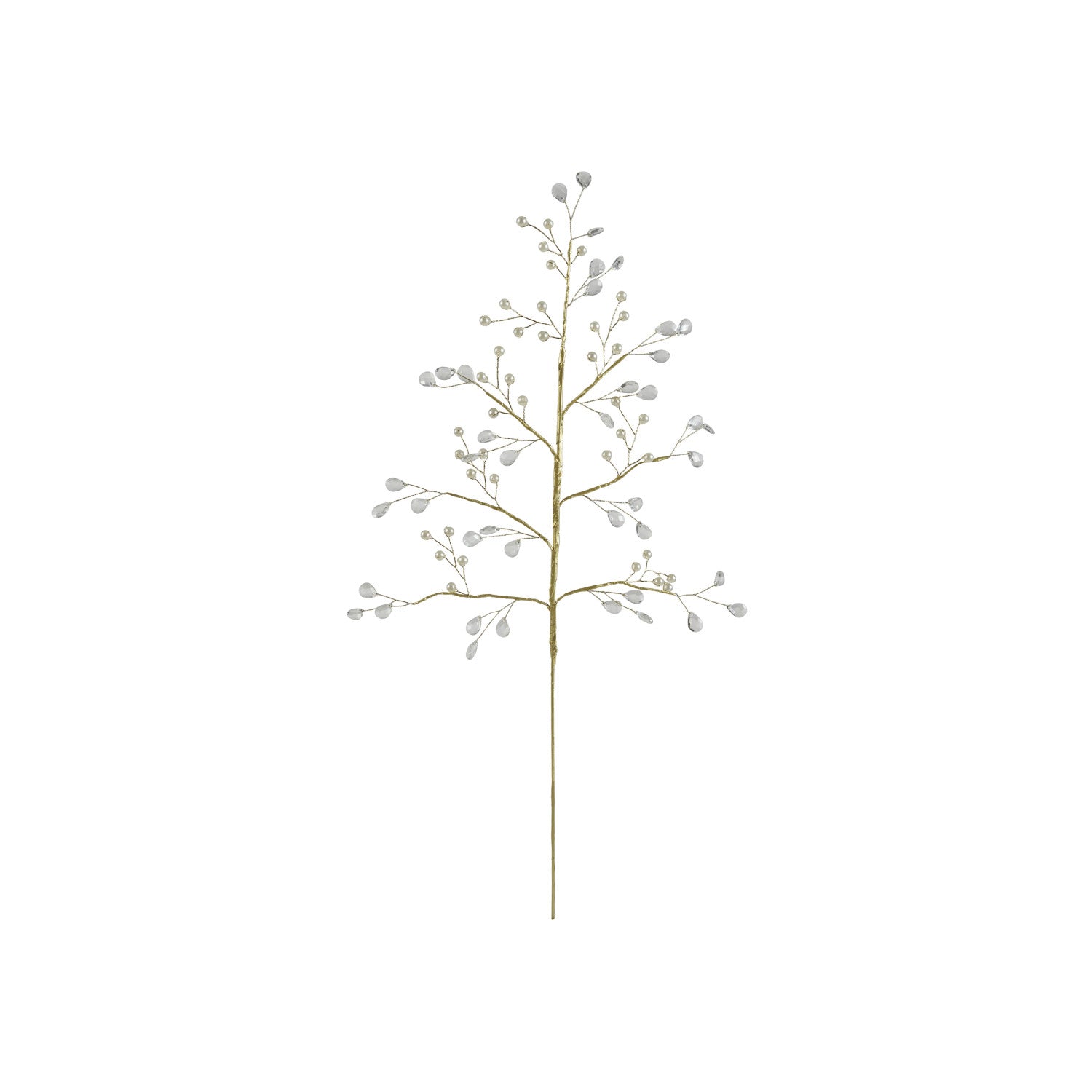 Faux Pearl & Acrylic Jewel Stem