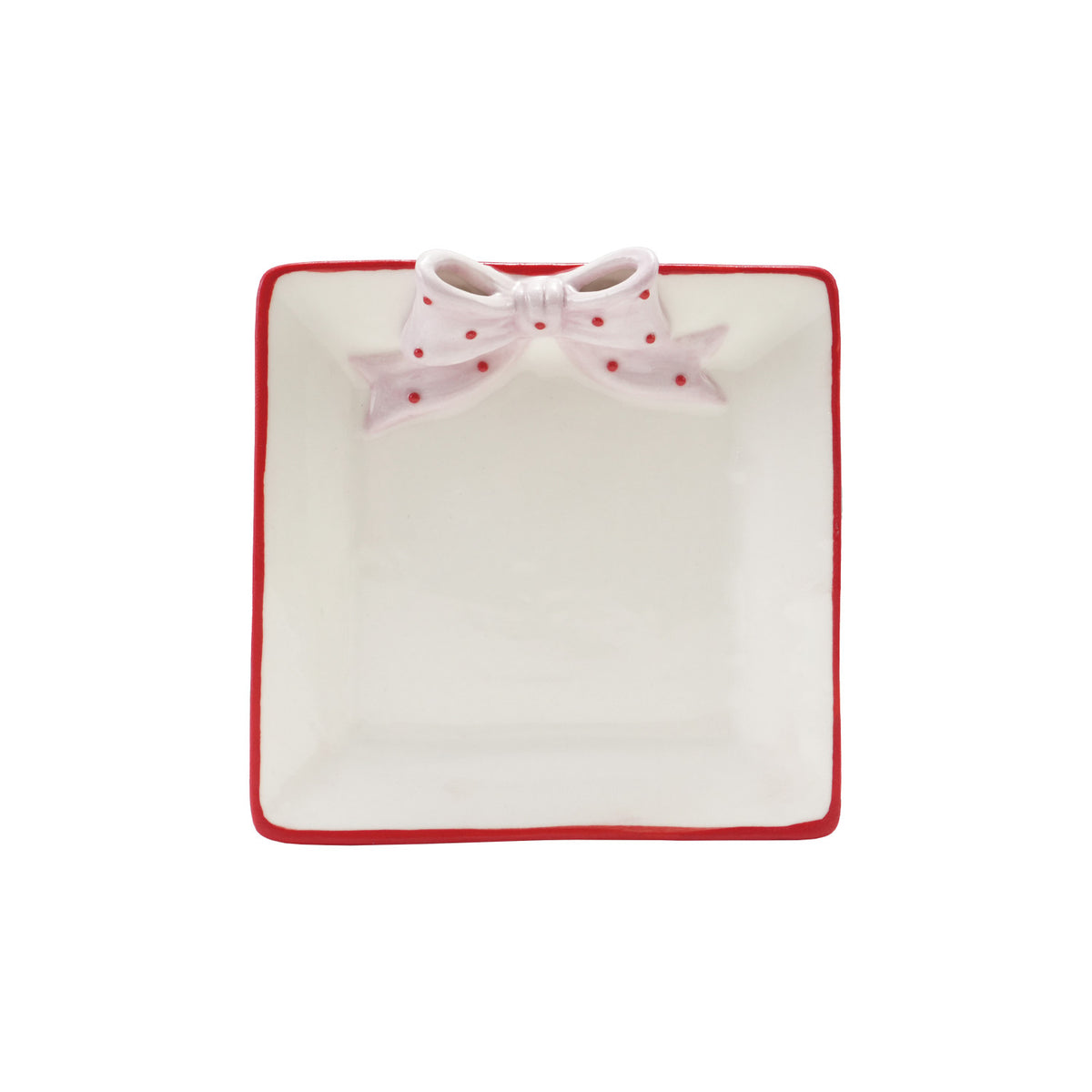 3D Polka Dot Bow Dish