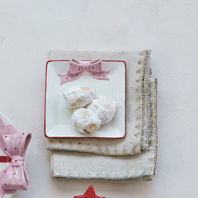 3D Polka Dot Bow Dish