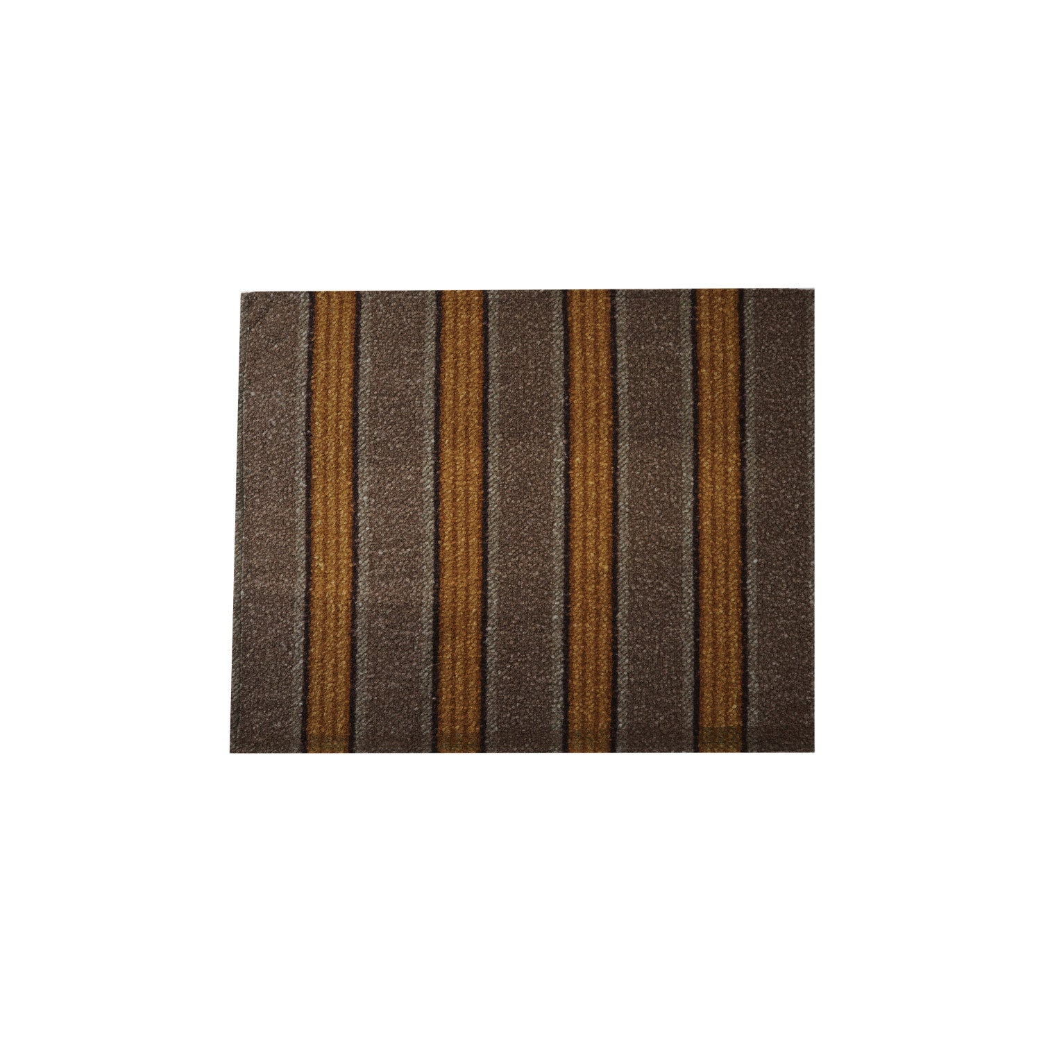 Striped Brown, Black & Yellow Faux Sherpa Throw