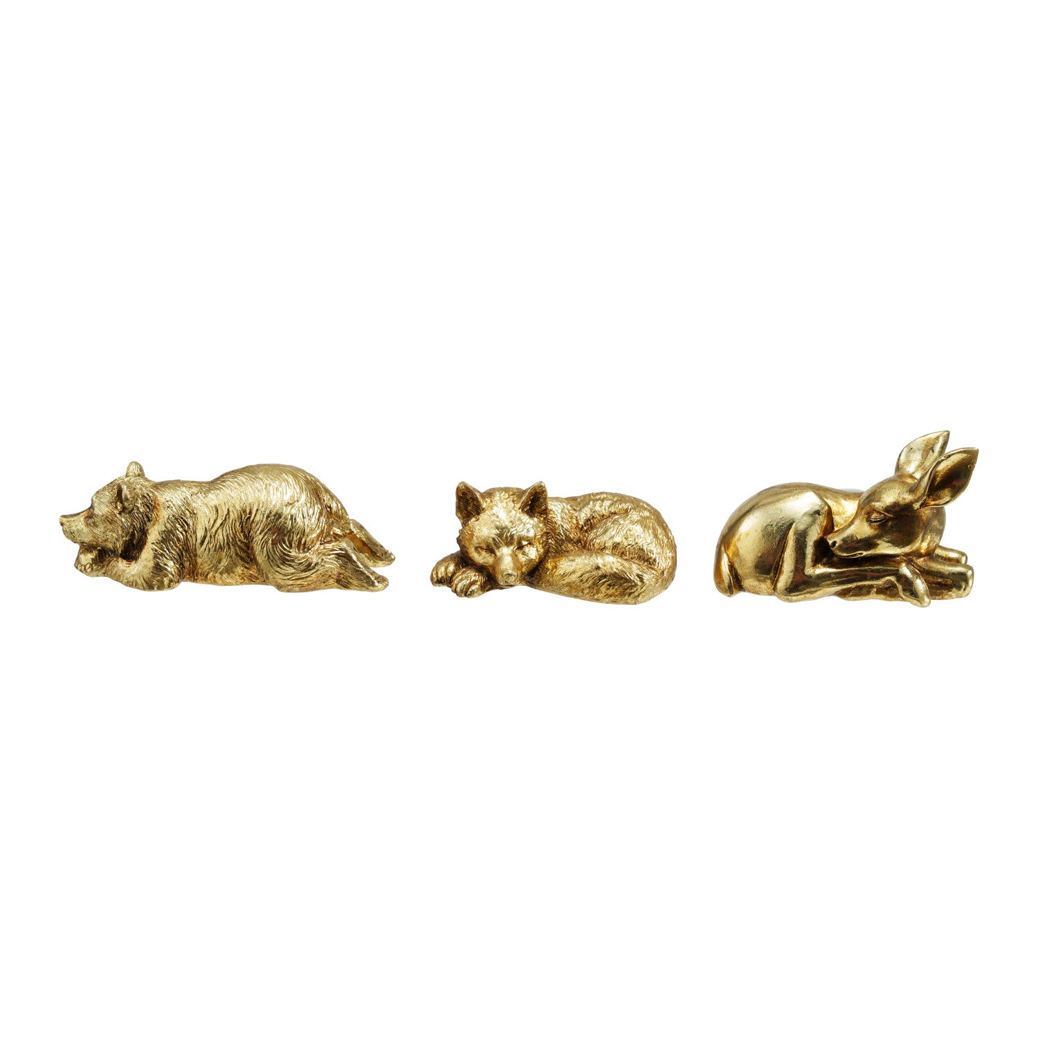 Gold Resin Sleeping Animal