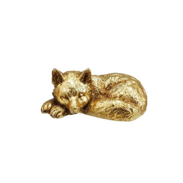 Gold Resin Sleeping Animal