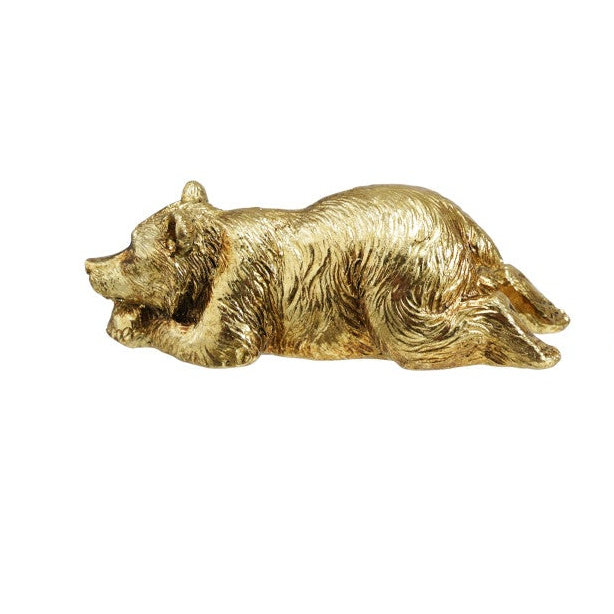 Gold Resin Sleeping Animal
