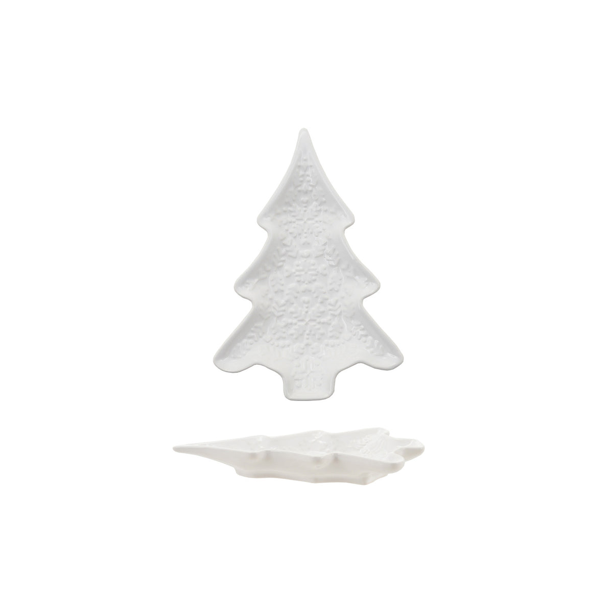 White Ceramic Tree Shaped Dish