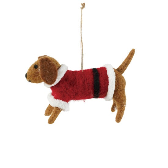 Dachshund in Sweater Ornament