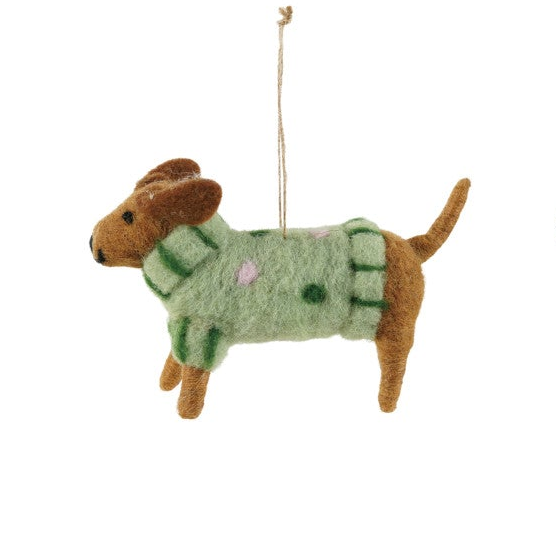 Dachshund in Sweater Ornament